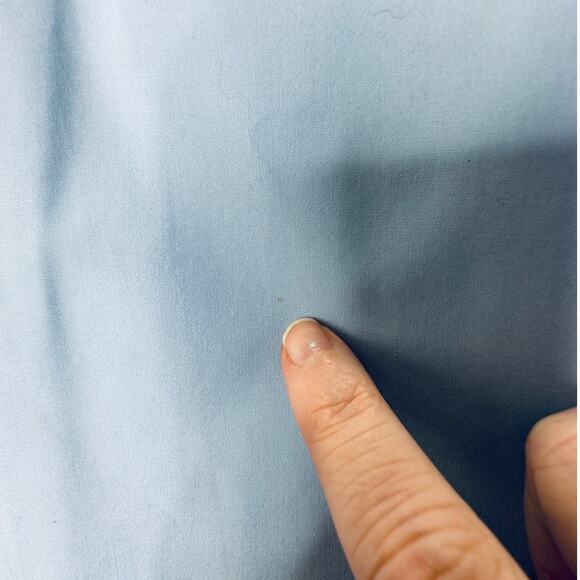 Loewe Light Blue Front Button Split Side Asymmetrical Hem Shirt Dress S - Picture 9 of 16